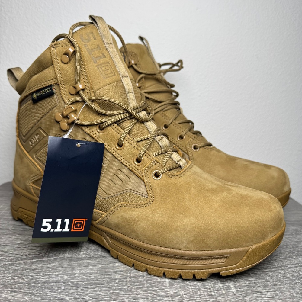 5.11 Tactical A/T Elite 6 GTX Boots Mens 11 GORE-TEX Vibram Dark Coyote NWT